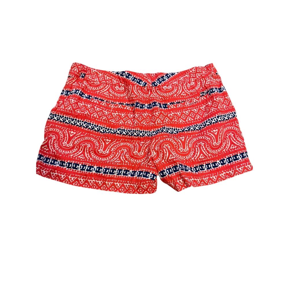Vineyard vines beach day boat shorts red/white/blue size 8